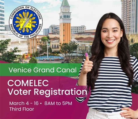 taguig comelec registration schedule|Comelec Taguig Opens Voters Registration at Venice Grand .